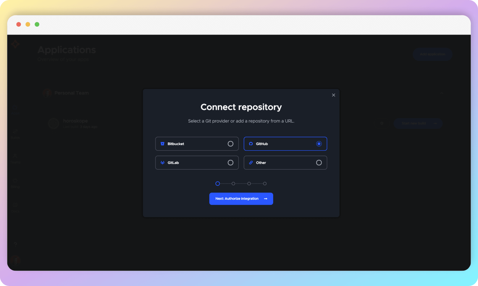 Connecting repository