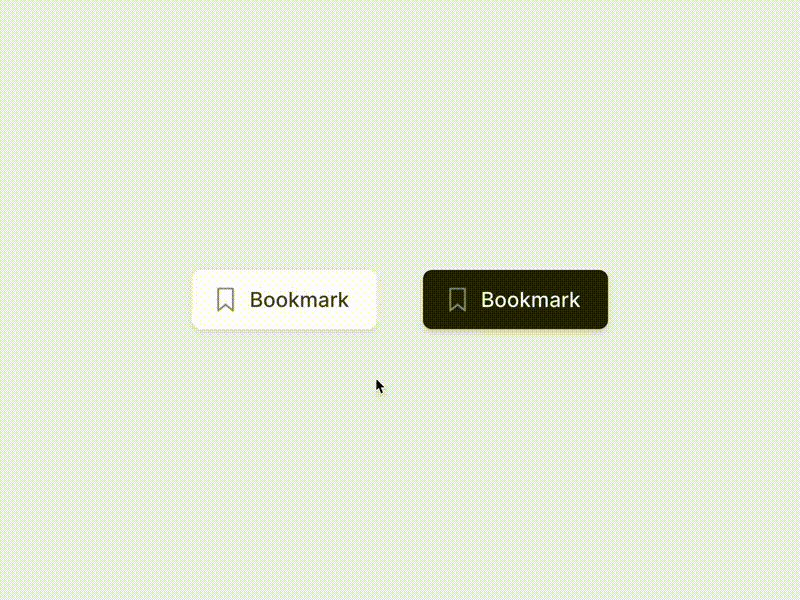 Bookmark buttons micro-interaction example by Aaron Iker via Dribble